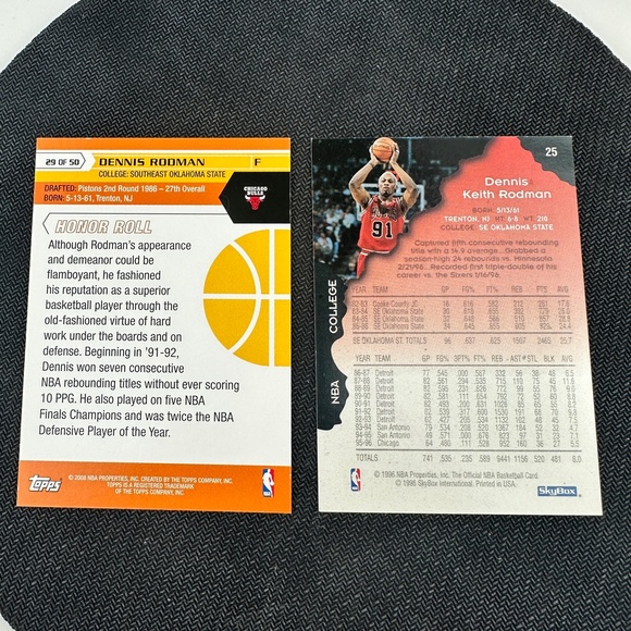 Pippen & Rodman 90's Bulls 8 card lot - Picture 13 of 13